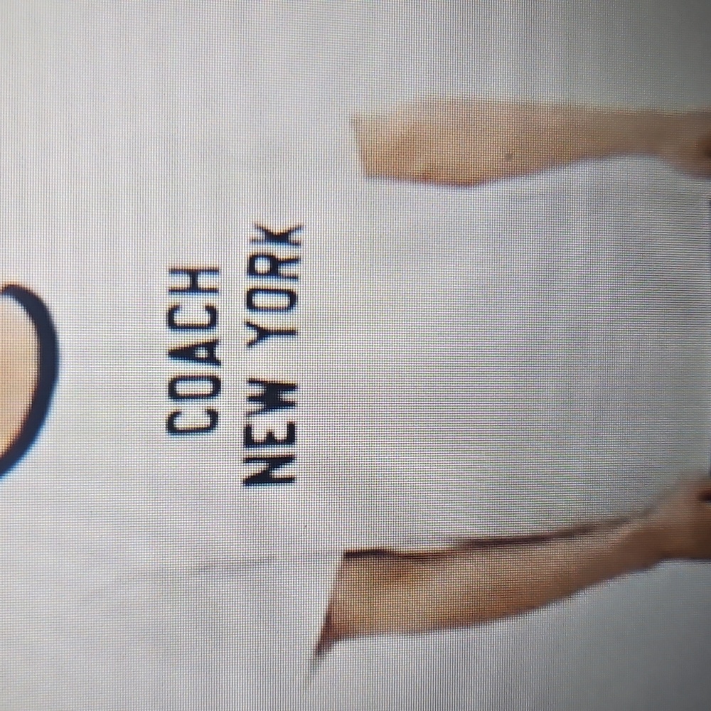 Coach OFF White T-Shirt with Black Trim